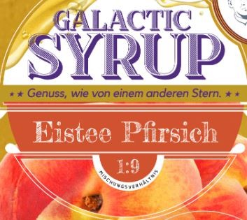 Galactic Syrup Eistee Pfirsich mit Tagatose-Galactose Sirup