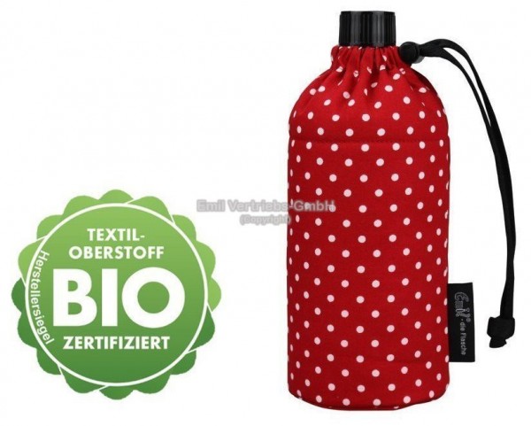 Emil die Flasche - gepolsterte Trinkflasche aus Glas mit Bio Bottle Suit