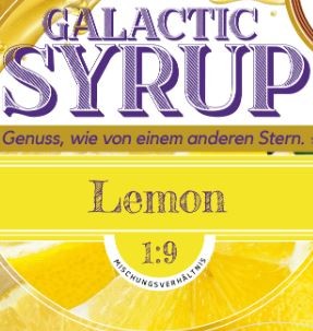 Galactic Syrup Lemon mit Tagatose-Galactose Sirup