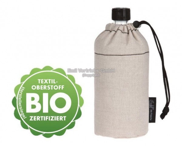 Emil die Flasche - gepolsterte Trinkflasche aus Glas mit Bio Bottle Suit