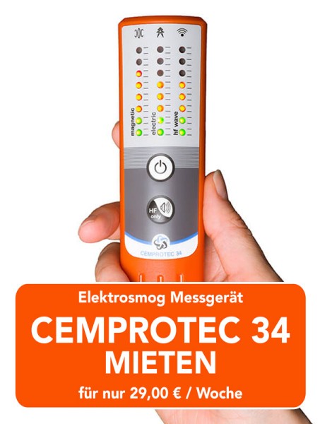 Elektrosmog Messgerät CEMPROTEC 34 zur Miete