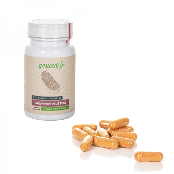 gesundo MitoPower PLUS PQQ + Coenzym Q10 + Vitamine
