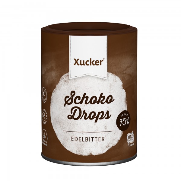 Xylit-Schoko-Drops Edelbitter mit 75% Kakao