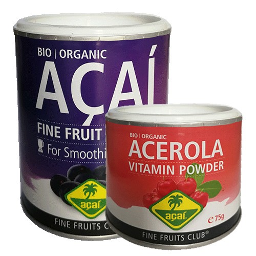 FRUIT POWDER - Bio Acai Detox Powder und Bio Acerola Vitamin Powder