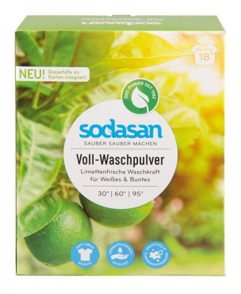 SODASAN Voll-Waschpulver Limette