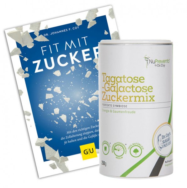 Dr. Coy Bundle: Buch „Fit mit Zucker“ & Tagatose-Galactose Pulver 250 g