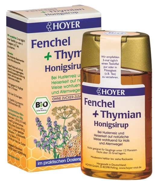 Fenchel und Thymian Honigsirup, BIO